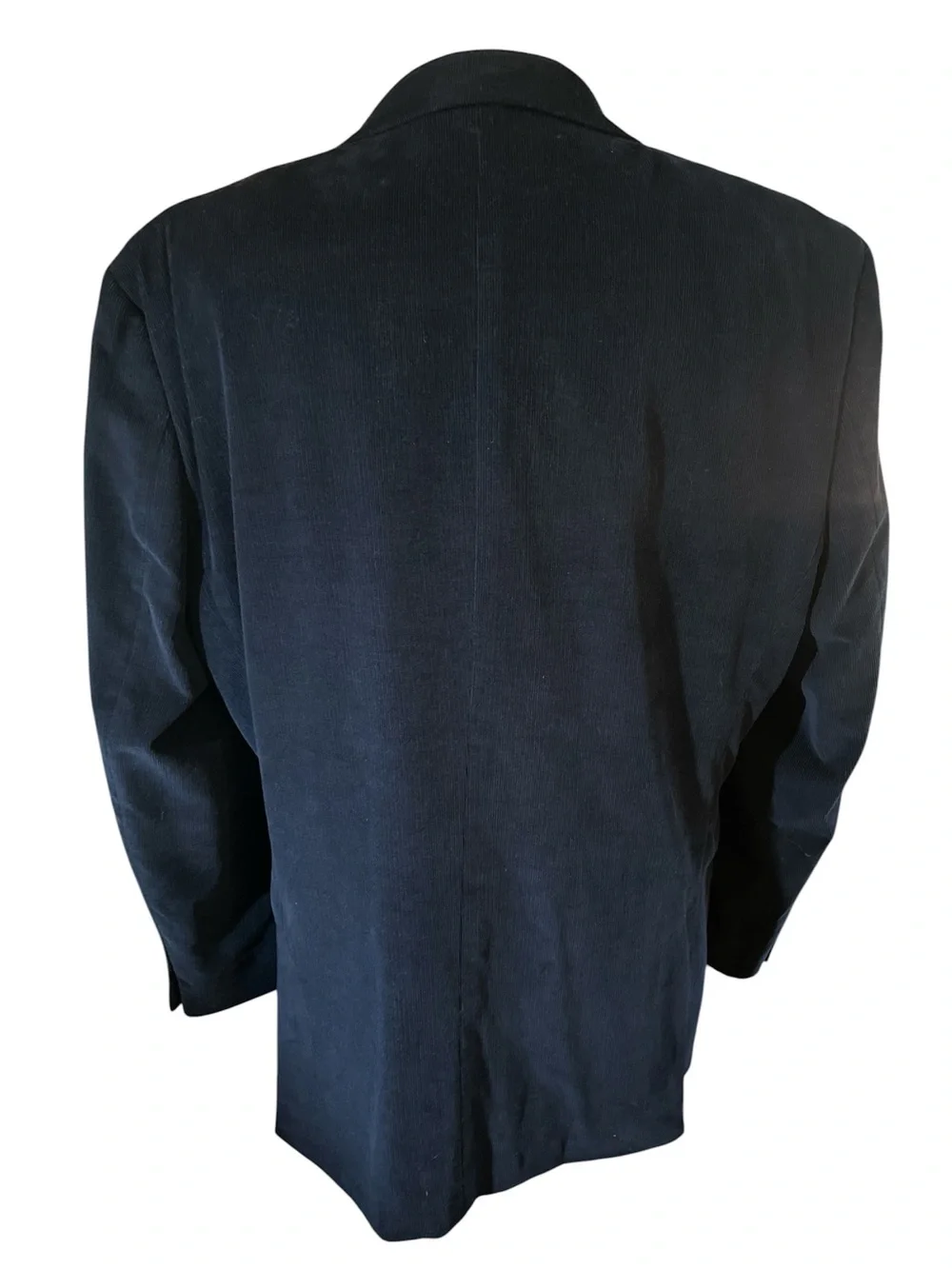 Tommy Hilfiger Navy Corduroy Sport Coat Two-button front w/notch lapel Size 44R